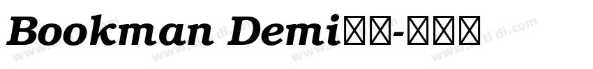 Bookman Demi字体字体转换